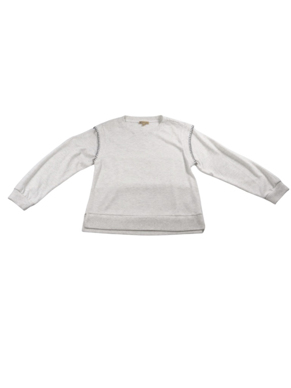 Democracy Grey Pullover Sweatshirt Size Medium Soft Casual Lounge Top